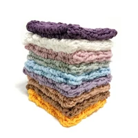 wool crochet baby photo shoot basket accessories for studio flokati newborn photography props 5555cm