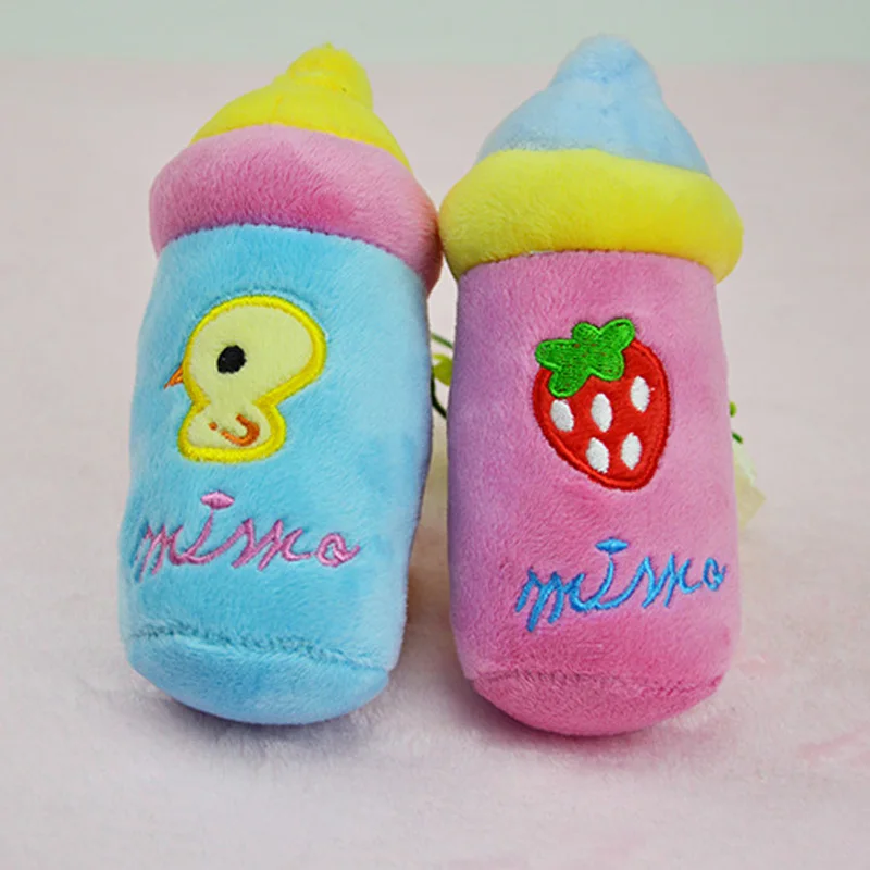 Kawaii молочная бутылка в форме домашних животных собака Жевательная пищалка