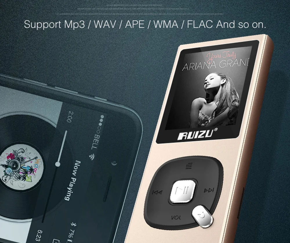 MP3 плеер ruidu X28 8 Гб MP3/WAV/APE/WMA/FLAC высокое качество звука без потерь Музыкальный плеер с fm-рекордером Поддержка TF карты