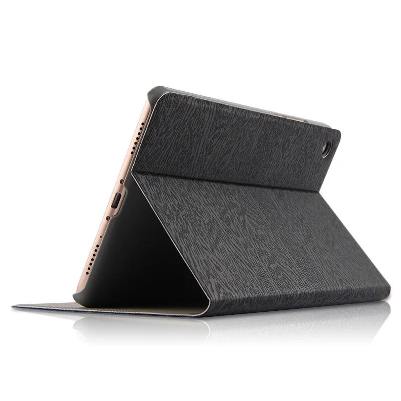 Новый чехол подставка из искусственной кожи с деревянным покрытием для Xiaomi MiPad 4
