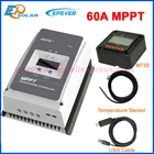 Контроллер солнечной зарядки EPEVER 60A MPPT, регулятор для 12 В 24 в 36 в 48 В постоянного тока max PV Voc 150 в 200 в, входное напряжение