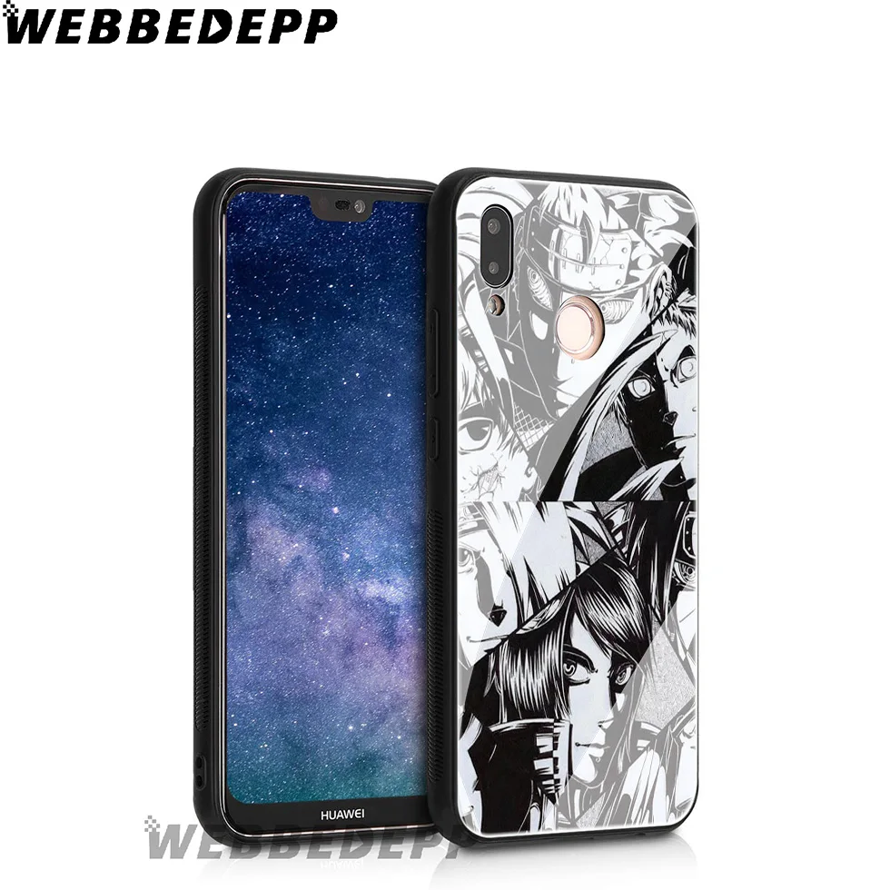 Чехол из закаленного стекла в японском стиле Наруто Итачи Учиха для Huawei Mate 20 P20 P10 P