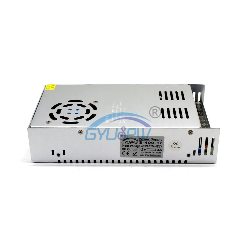 Выключатель с одним выходом источник питания DC12V 12V 33A 400W блок Трансформатор 110v 220v