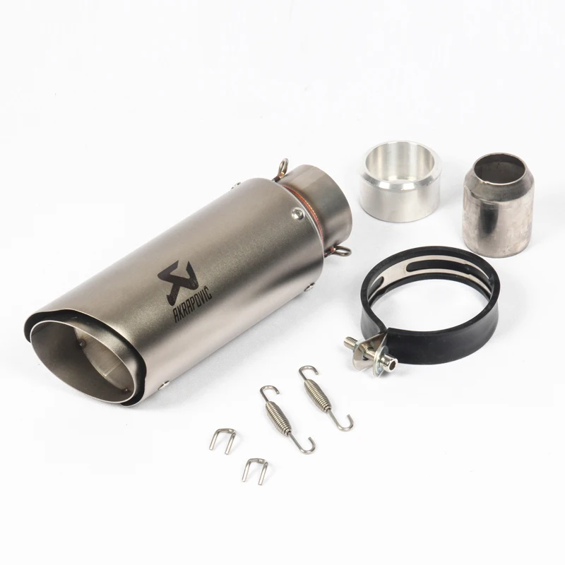 Универсальный мотоцикл Akrapovic выхлоп модифицированный Кроссовый глушитель для FZ6 CBR250 CB600 MT07 ATV Dirt Pit Bike