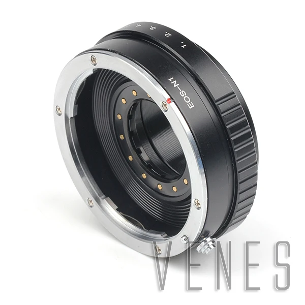 Кольцо адаптер для объектива Canon EOS EF на Nikon 1 J5 J4 S2 V3 AW1 J3 J2 J1 V2 S1 V1 (Регулируемая
