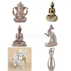 5 видов статуи Будды, натуральный песчаник, таиландский Будда, скульптура, инду, фэншуй, фигурка для медитации, миниатюрный домашний декор стола