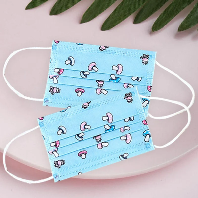 Nice 10pcs Kids Disposable Medical Mouth Face Mask Anti-Dust Cover