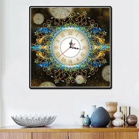 3d special shaped diamond embroidery frower wall clock 5d diamond painting cross stitch watch diamond mosaic decor a15
