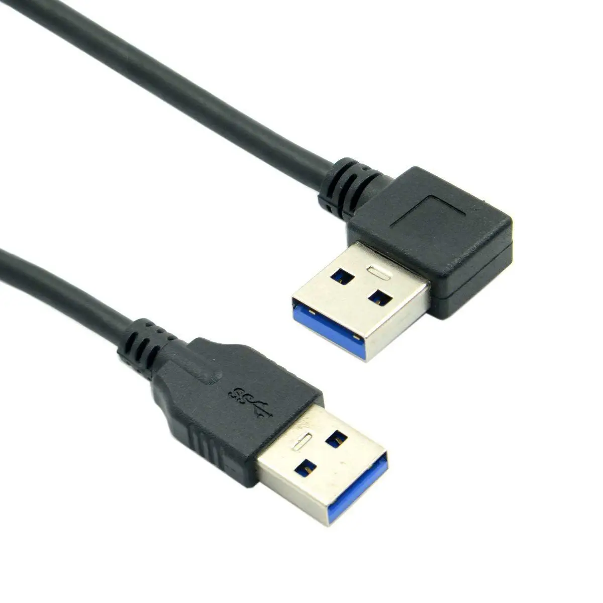 0 4 м под прямым углом 90 градусов USB 3 A Тип мужчина к прямо в Мужской кабель для