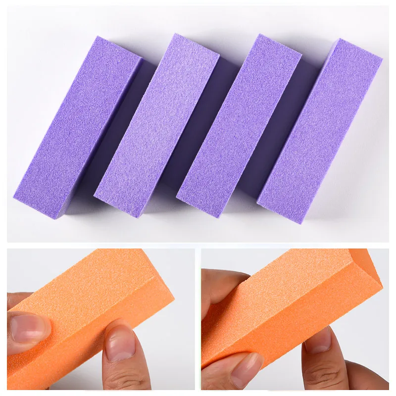

5pcs/10pcs/20pcs Sanding Sponge Nail File Buffer Block UV Gel Nail Polish DIY Nail Art Manicure Pedicure Multicolor Nail Buffer