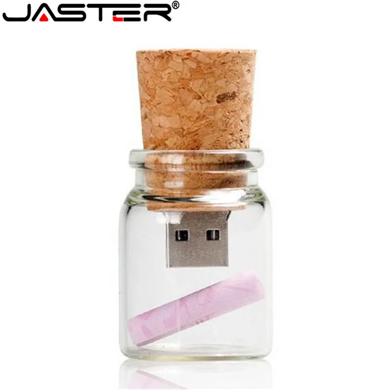 JASTER новинка плавающая бутылка флешка 4 ГБ 8 16 32 стеклянные бутылки usb U диск карта
