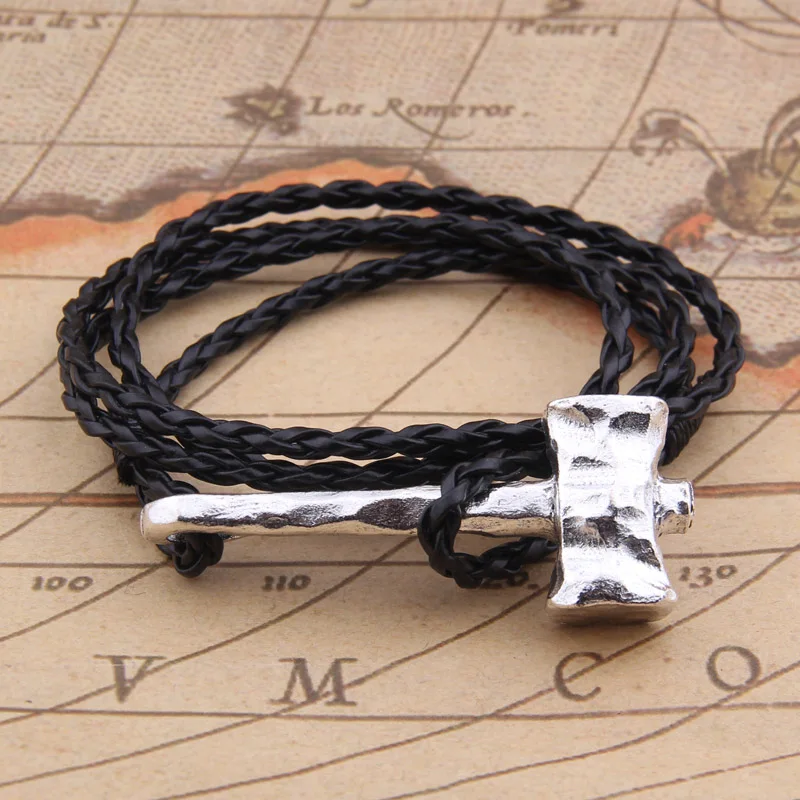 Для мужчин скандинавский Викинг браслет Одина символ скандинавской викингов Тор