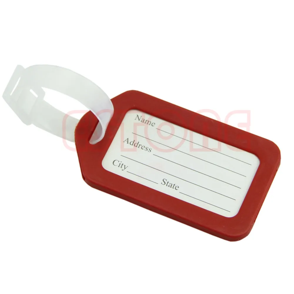 

1PC Useful Plastic Travel Luggage Suitcase Baggage Travelbag Address Label Tags