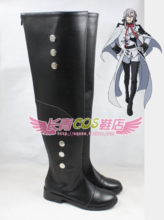 Ферид Батори Hyakuya Mikaera Mikaela Сапоги аниме Owari no Seraph of the end Shoes на заказ Хэллоуин |