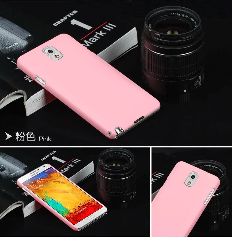 TAOYUNXI матовый резиновый чехол для телефона samsung Galaxy Note 3 N9000 N9005 N9002 Note3 Note III NoteIII матовый чехол - Цвет: pink