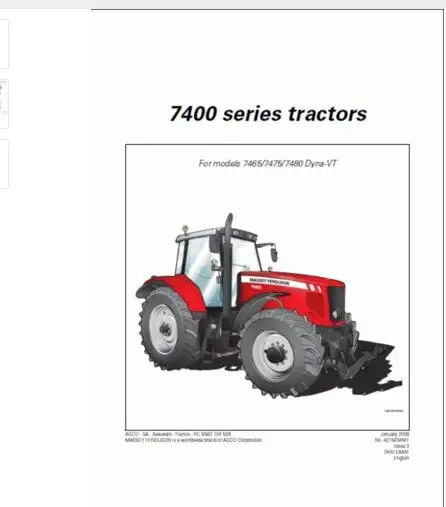 Руководство по ремонту Massey Ferguson UK 2018 |