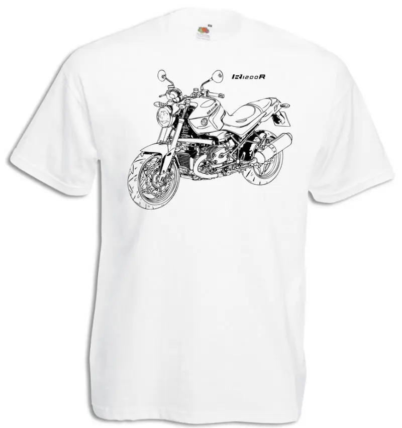 

2019 Fashion R1200R T-Shirt mit Grafik R 1200R Bj.2013 Motorcycyle Rally R 1200 R Motorrad Fahrer Tee shirt
