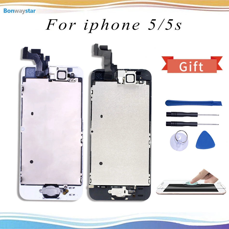 4 &quotЖК экран для iphone 5S емкостный AAA + дигитайзер 1136x640 5 дисплей полный комплект в