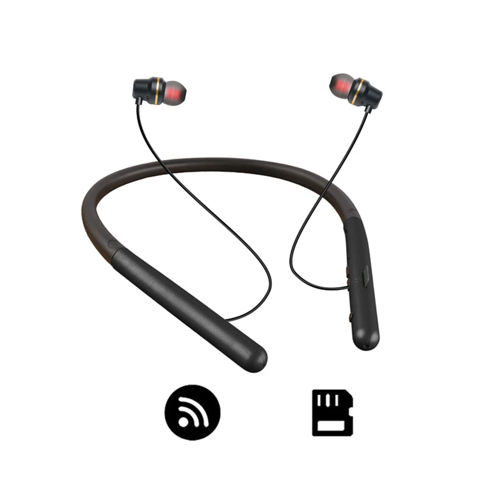 Беспроводные bluetooth наушники с MP3 Спортивная гарнитура для Xiaomi iPhone 8 X