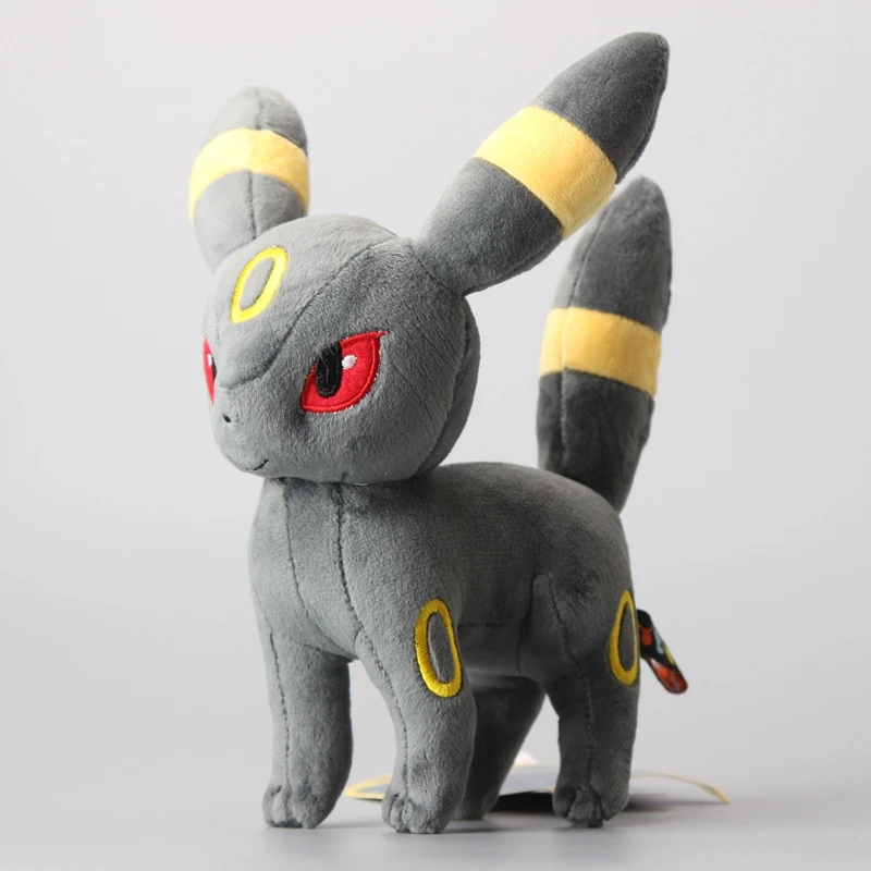Umbreon Супер качество 2 стиля стоя Umbreon& Espeon Плюшевые игрушки Мягкие животные милые мягкие игрушки " 20 см детский подарок - Цвет: Umbreon
