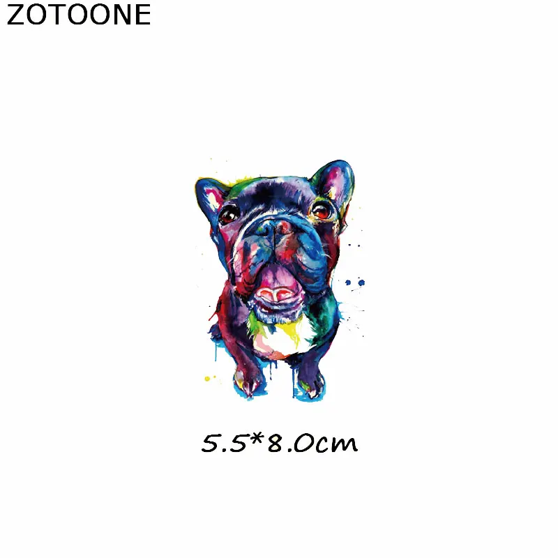 ZOTOONE с милой собачкой Переводные железные для одежды теплопередачей DIY футболка