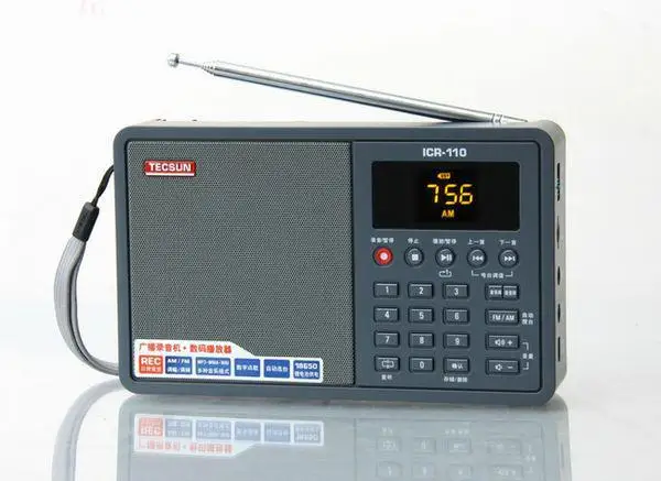 Бесплатная доставка TECSUN радио FM/AM TF карта mp3 плеер рекордер (обновленная версия от