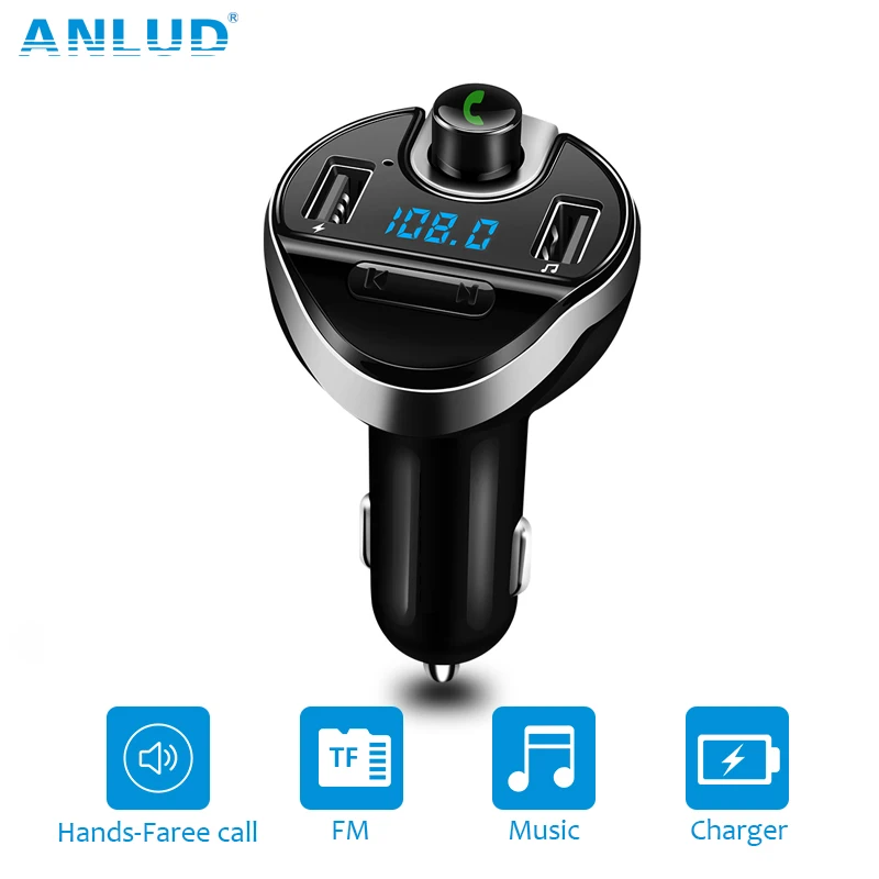 Bluetooth автомобильный комплект громкой связи fm передатчик MP3 музыкальный плеер