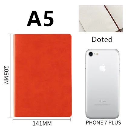 Записная книжка А5 Bullet Journal Doted Dot organizer ежедневник еженедельник программа черчения Управление Школа планирования канцелярские принадлежности - Цвет: D