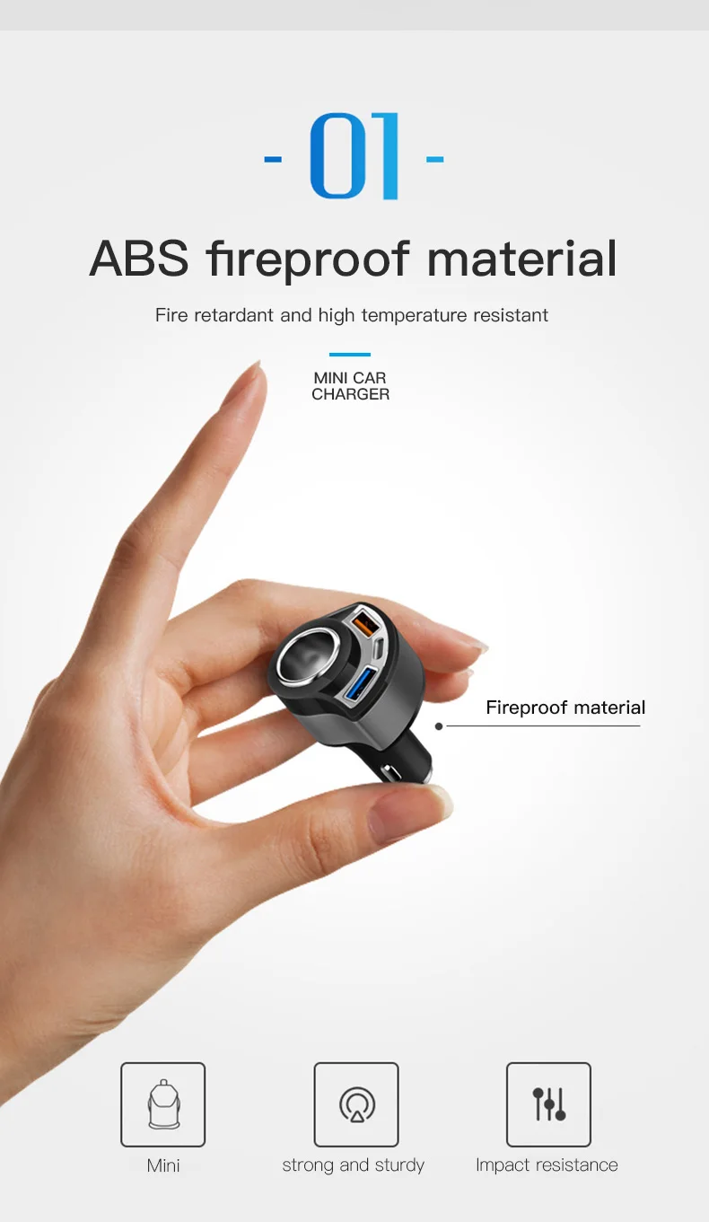 Быстрая зарядка 3,0 usb type C автомобильное зарядное устройство QC 3,0 USB адаптер штекер быстрое зарядное устройство для iPhone samsung Xiaomi Мобильный автомобиль USB C зарядное устройство