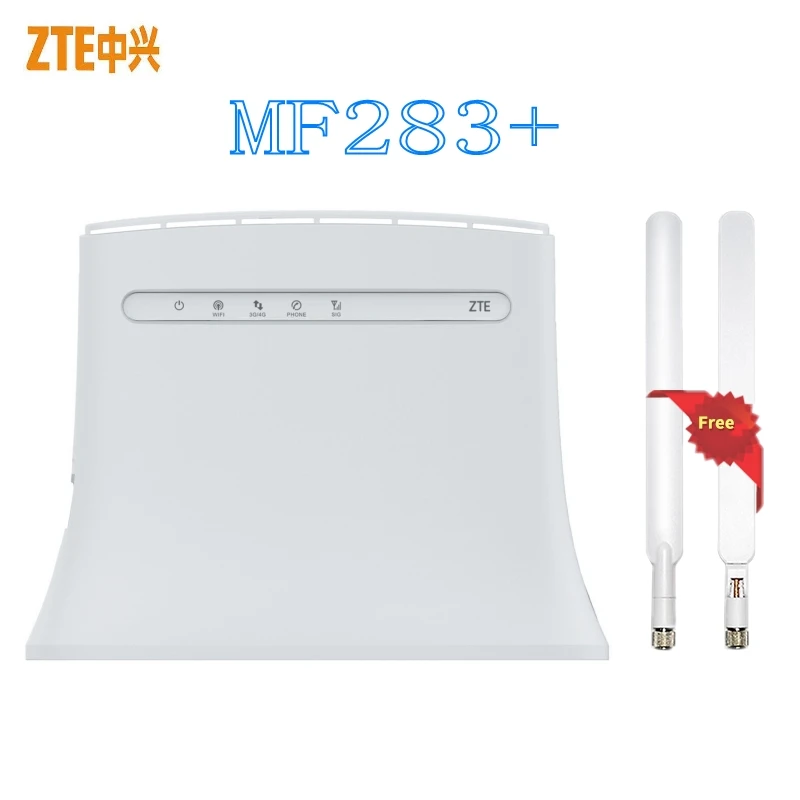 Разблокировка 4G Роутер ZTE роутер MF283 + FDD B1 B2 B4 (3) B5 B7 B8 B20 TDD 38 2G 3G LTE 150Mbps RJ11X2 2
