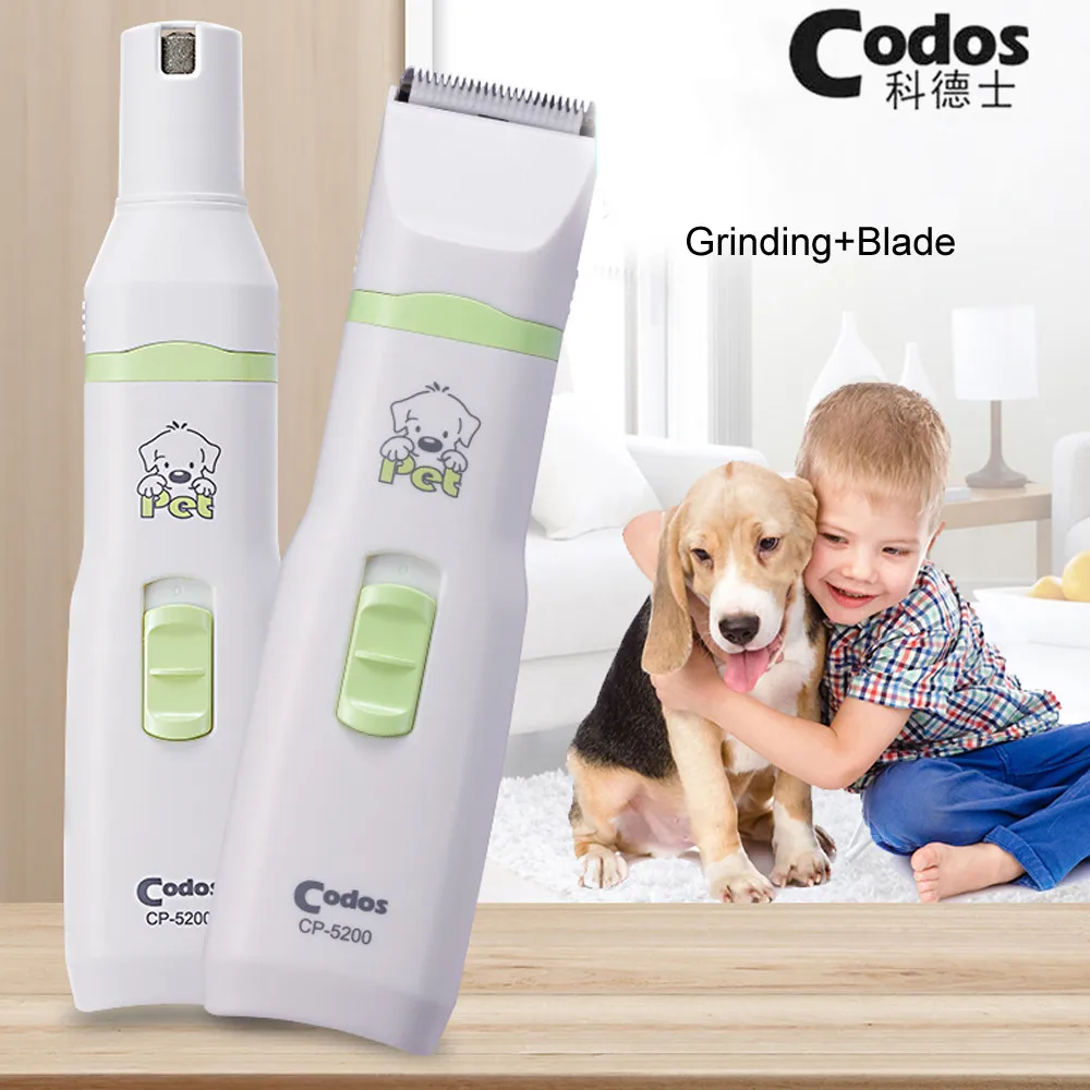 Новинка 2 в 1 машинка для стрижки собак и кошек лап ногтей Резак волос Codos CP 5200|grooming