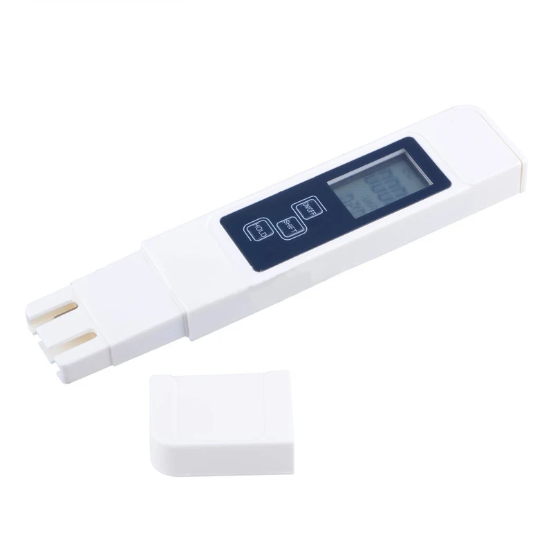 Белый тестер качества воды TDS портативный цифровой EC Тестер Темп метр Фильтр