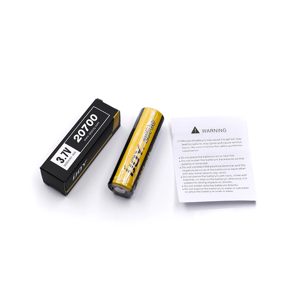 5 шт./лот оригинал Ijoy 20700 батарея ножек 3000 мА/ч 40A Li-Ni высокая дренажная