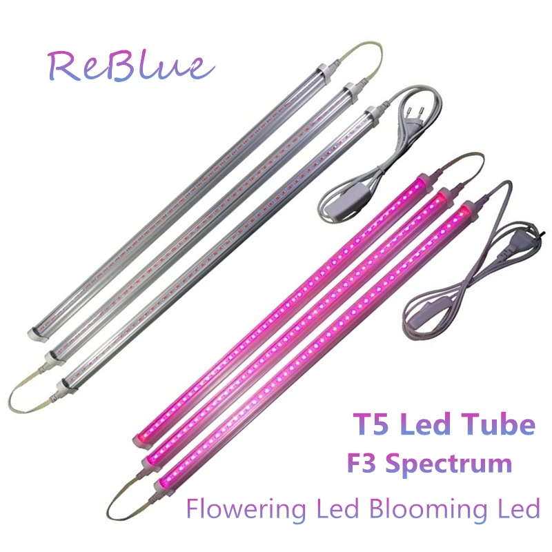 ReBlue ламповый светодиодный светильник T5 110 В 220 интегрированный Led 57 см 24 Вт 48 шт. 0 5