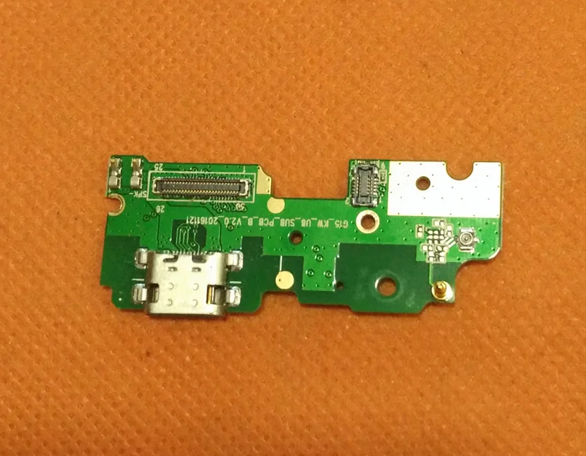Подержанная оригинальная зарядная плата с USB разъемом и микрофоном для UMI Z MTK Helio