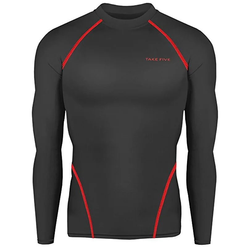 

New Premium Take Five Men's Compression Under Base Layer Top Tight Long Sleeve Hiking Shirts -NT003-