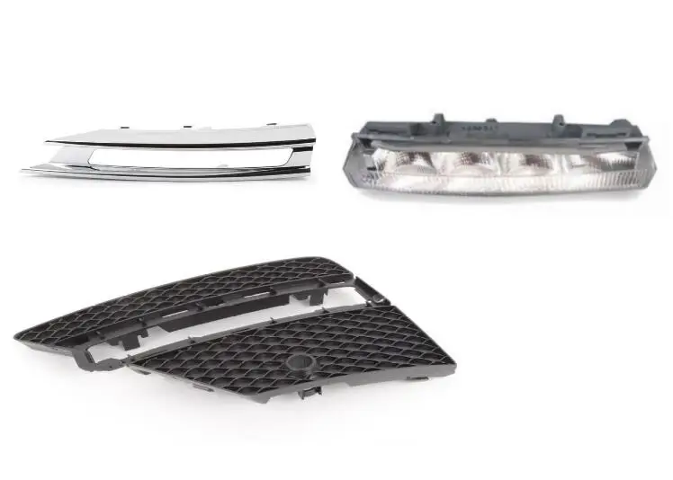 Передний левый Боковой бампер боковой и хромированный гриль светильник для Mercedes