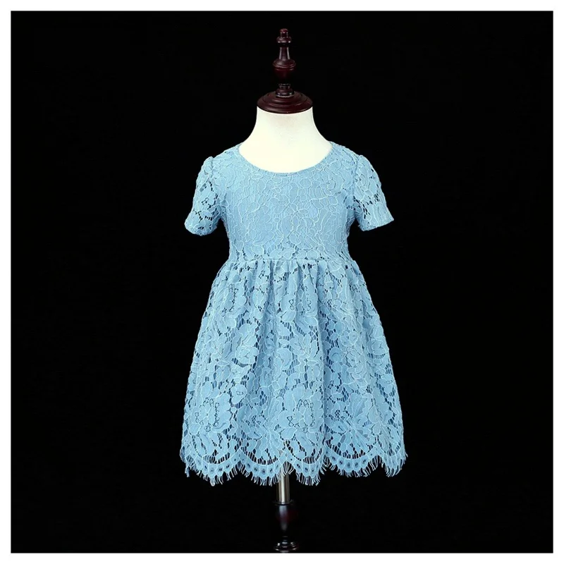 

Brand Children clothing family matching outfits infant girls blue lace dress mother and daughter matching dresses mom baby dress