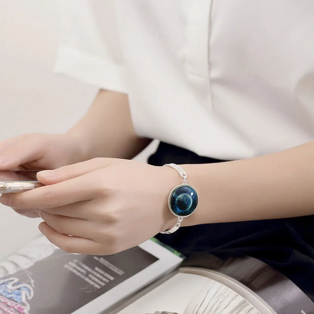 2017 Новые Моды Популярные Серебристые Браслет Женщин Ювелирные Изделия Площади