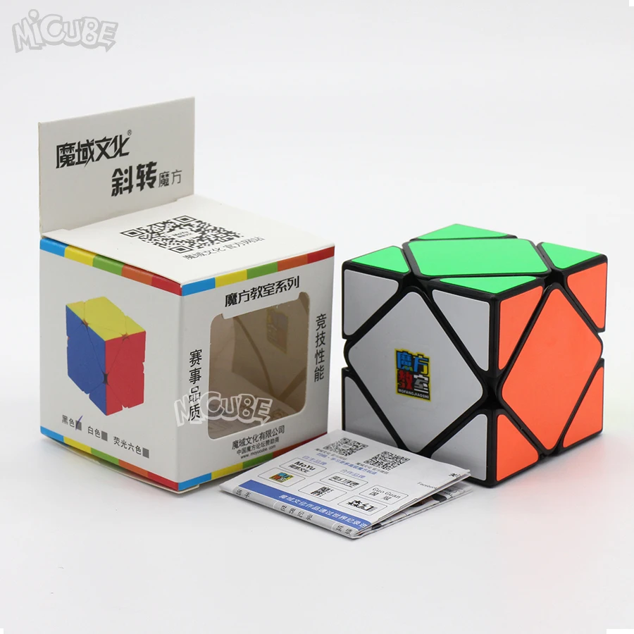 Micube Moyuskewb MF Skew Cube Черный волшебный скоростной куб головоломка для начинающих