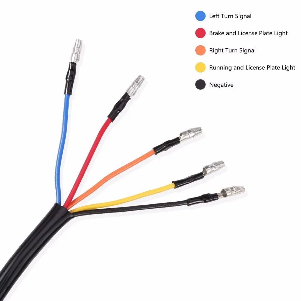 Мотоциклетные поворотные сигнальные тормозные светодиодные номерные знаки
