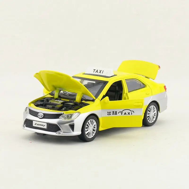 Масштаб 1:32/модель игрушечного автомобиля под давлением/автомобиль TOYOTA Taxi/звук и