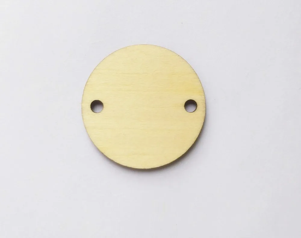 Круглые деревянные диски в деревенском стиле с 2 отверстиями 100 шт 38 мм