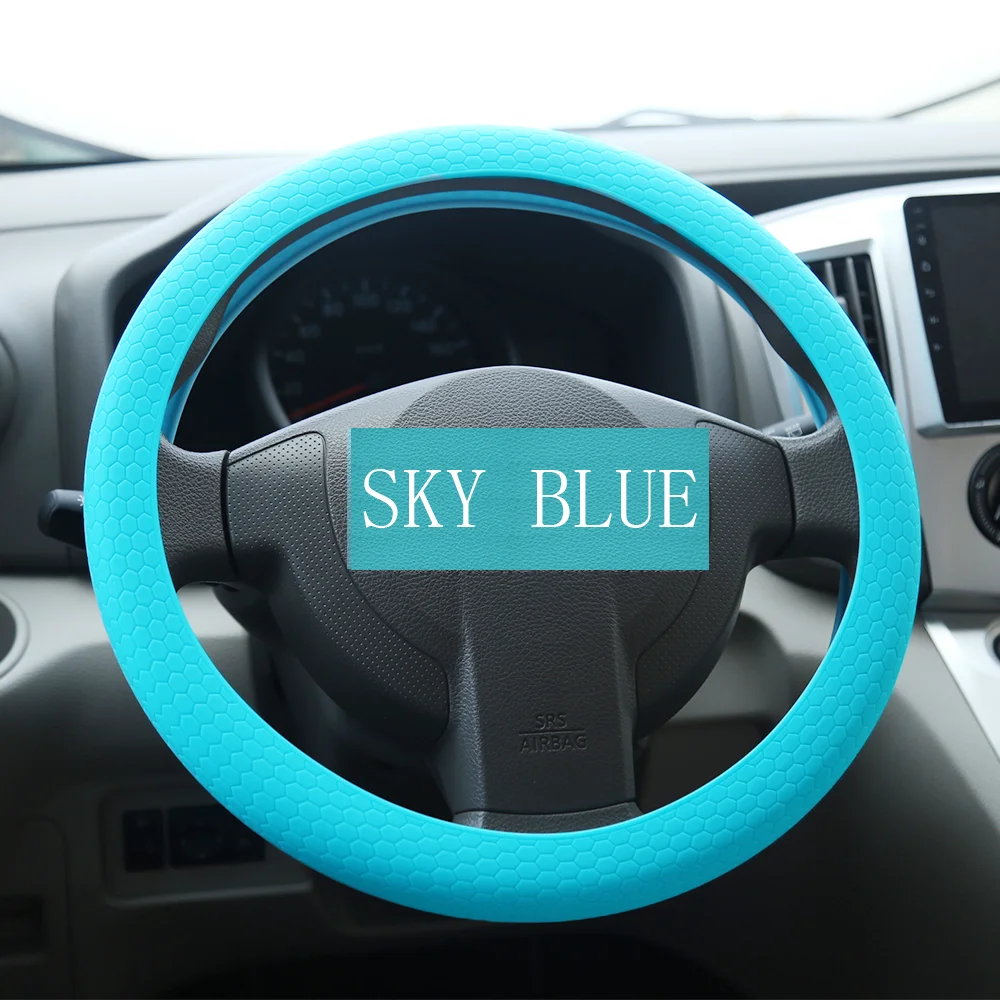 Универсальный новый красочный нескользящий мягкий силиконовый Авто рулевое