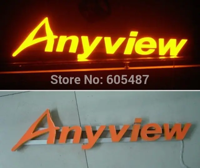 Наружные передние светящиеся эпоксидные буквы из эпоксидной смолы | Лампы и