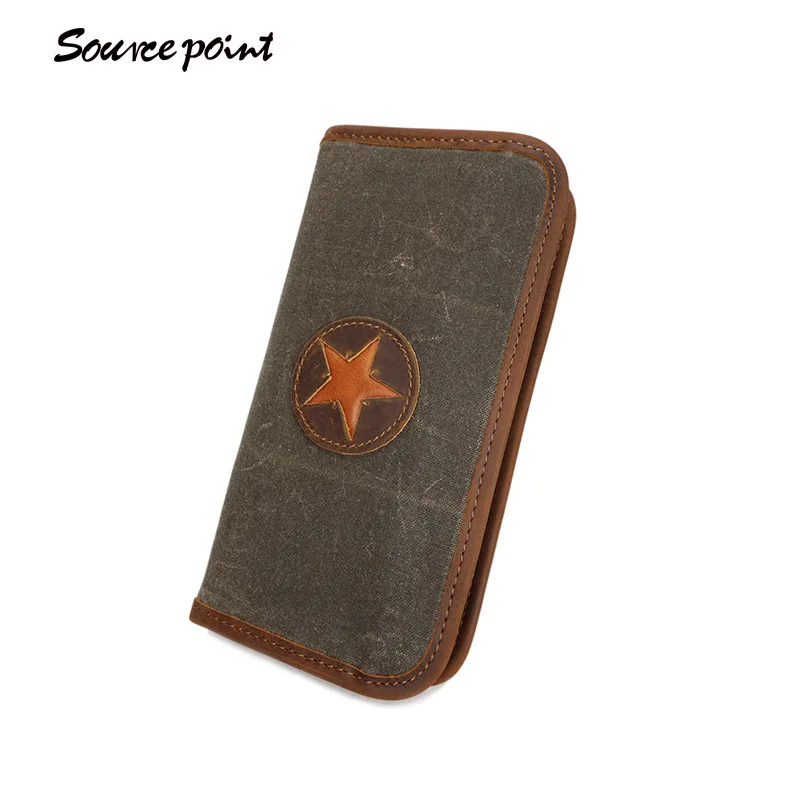 Yishen унисекс модная парусиновая длинные Женские Кошельки Водонепроницаемый Для