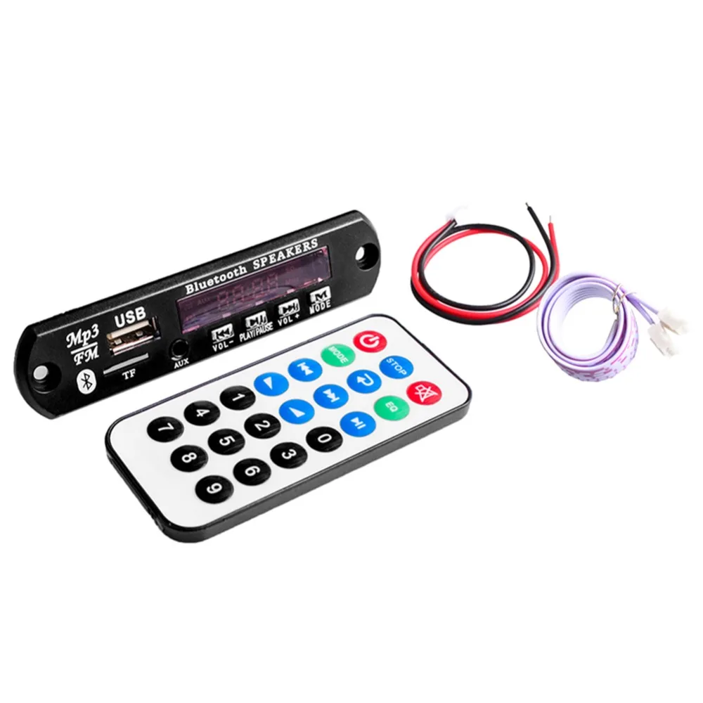 Цифровой мир беспроводной Bluetooth 12 В 5 в Micro USB 3 мм AUX FLAC MP3 WMA декодер плата аудио