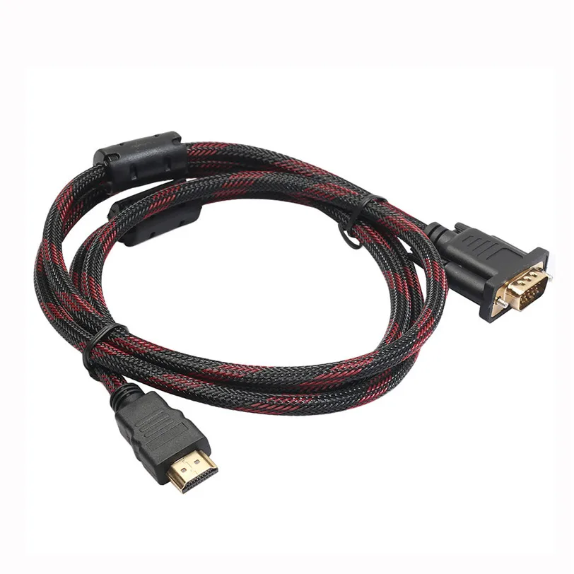 Full HD 1080P HDMI папа к 15 Pin VGA разъем адаптер конвертер кабель для HDTV May31 заводская цена