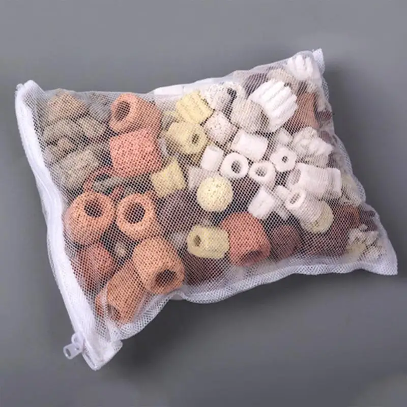 Сетчатая Сумка для аквариума нейлоновая сетка пруда с активированным углем