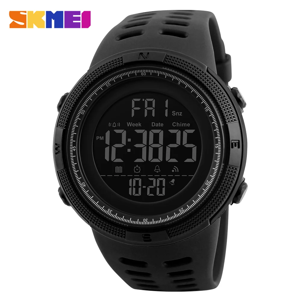 

SKMEI Famous Luxury Brand Mens Sport Watches Chrono Countdown Men Waterproof Digital Watch military Clock Fashion Relojes Hombre